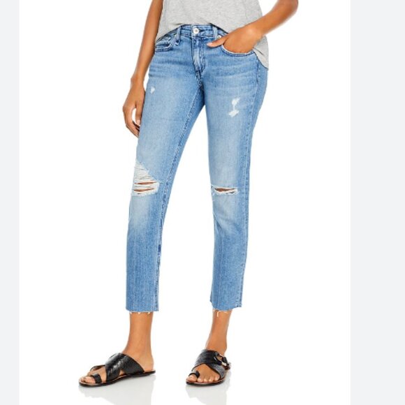 Rag & Bone Dre Low Rise Slim Boyfriend Jeans Aviation Wash Size 31 - Picture 1 of 11
